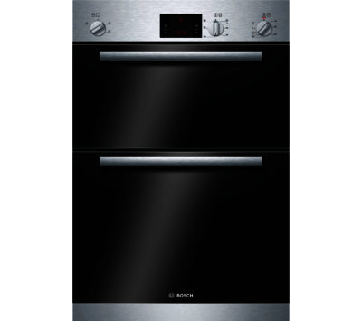 BOSCH  HBM13B150B Electric Double Oven - Brushed Steel